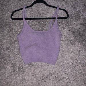 Brand new never worn! Purple fuzzy tank top